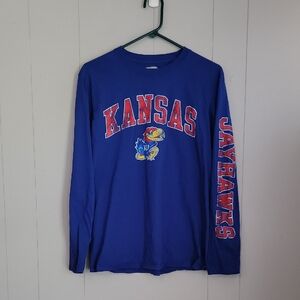 Fanatics Kansas Jayhawks Adult Size Medium Blue Long Sleeve
